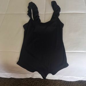 Black Zara Thong Bodysuit